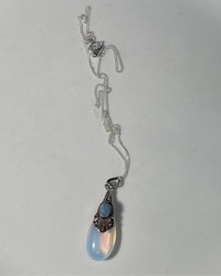 moon stone opal necklace