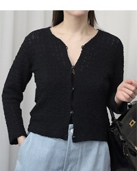 (soflane)black knit top