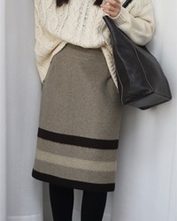 (maxmara)wool skirt