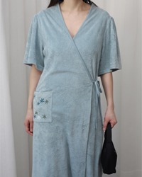 (shille casa)robe wrap dress