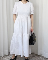 (ZARA)white dress