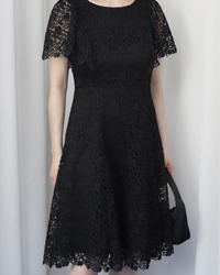 (M’S GRACY)black lace dress