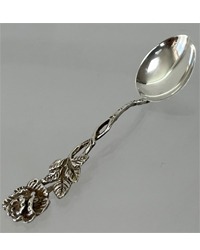 vintage silver tea spoon