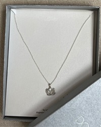 (DOGEARED) silver necklace