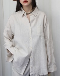 (FABIA)Linen shirt